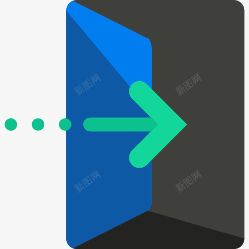 入口图标png_新图网 https://ixintu.com UI 入口 右箭头 接口 方向 门