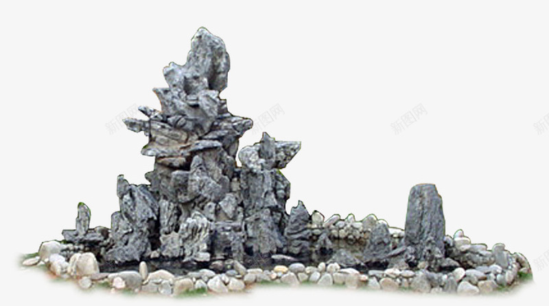 假山png免抠素材_新图网 https://ixintu.com 3D贴图 假山 园林 石头 石林 观赏石