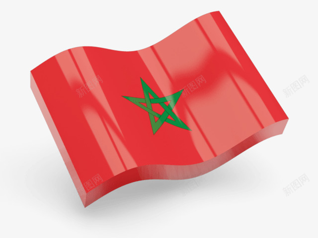 摩洛哥国旗png免抠素材_新图网 https://ixintu.com 3D 国家 国家PNG图 摩洛哥 摩洛哥特色 旗子免扣PNG图 旗帜免扣图