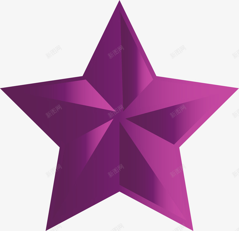 紫色卡通星星png免抠素材_新图网 https://ixintu.com 五角星 卡通小熊 立体星星 简约星星 紫色星星 装饰图案