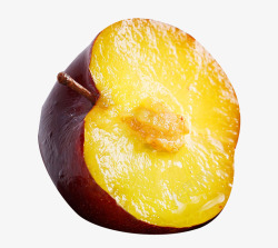 黑布林果肉特写成熟的李子水果高清图片