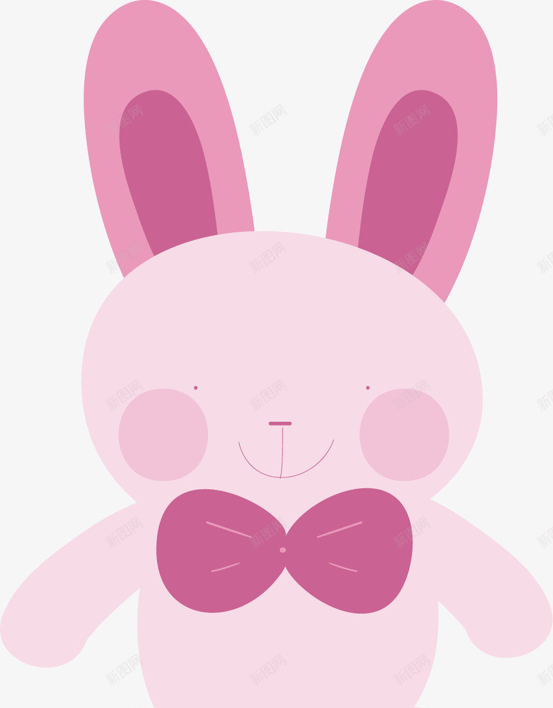 可爱的兔玩偶矢量图ai免抠素材_新图网 https://ixintu.com 兔子 公仔 可爱 布娃娃 玩偶 玩具 紫色 矢量图