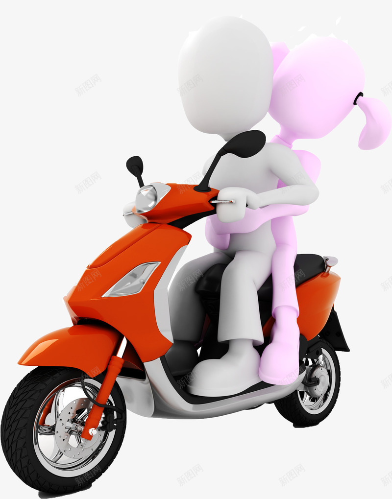 3D小人png免抠素材_新图网 https://ixintu.com 3D小人 创意3D小人设计 卡通小人 商务人士 团队 骑摩托的小人
