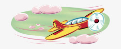 云中飞机在云层中飞翔的飞机高清图片