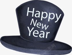 灰色新年庆祝帽子素材