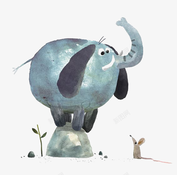 创意大象png免抠素材_新图网 https://ixintu.com 儿童 动物 卡通 大象 手绘 插画 水彩