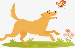 拟人和动物运动玩耍的狗狗矢量图高清图片