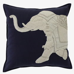 大象图案抱枕素材