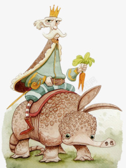 萝卜老头插画高清图片