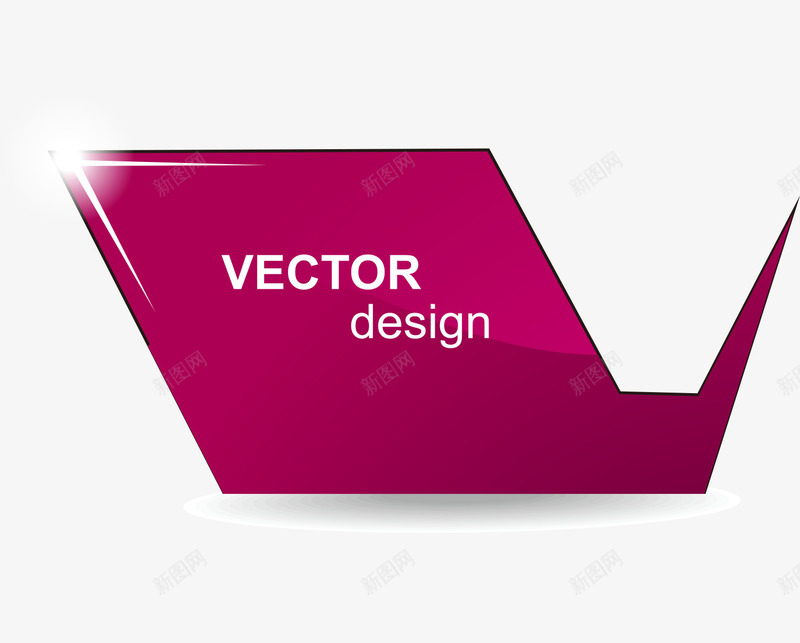立体标题对话框紫色不规则png免抠素材_新图网 https://ixintu.com 标题 渐变 立体