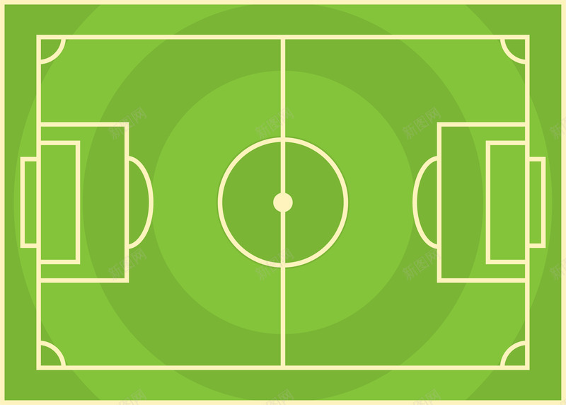卡通手绘足球场案矢量图图标ai_新图网 https://ixintu.com 世界杯 卡通足球场图标UI设计 图标设计 足球 足球场 足球场图标 足球比赛 矢量图