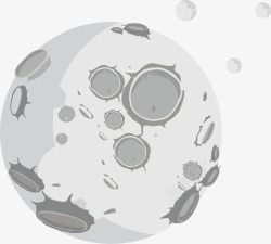 陨坑星球灰色立体陨坑月球高清图片
