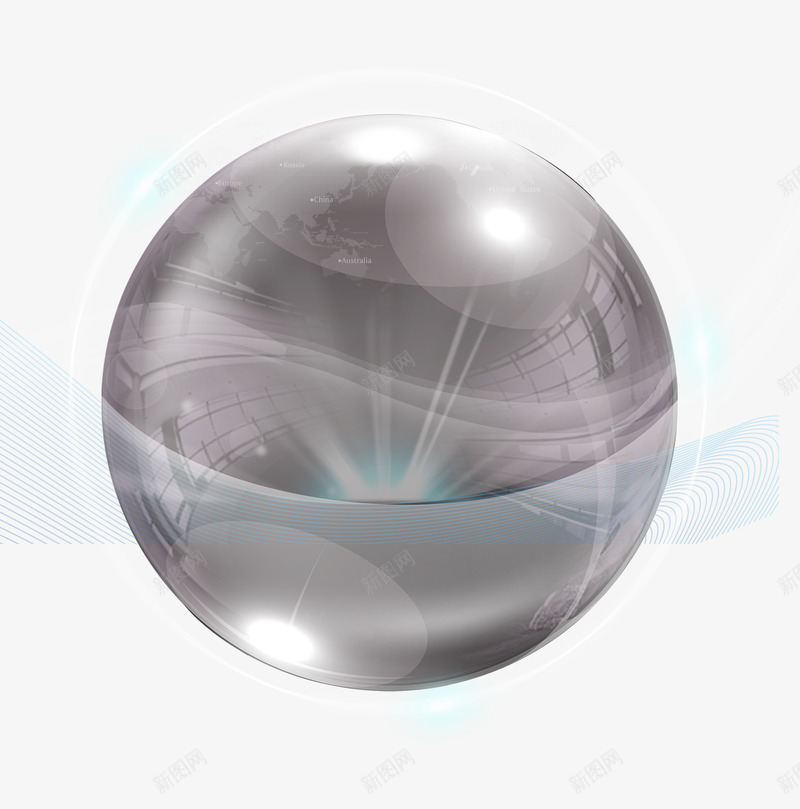 3D水球png免抠素材_新图网 https://ixintu.com 3D 水球 素材