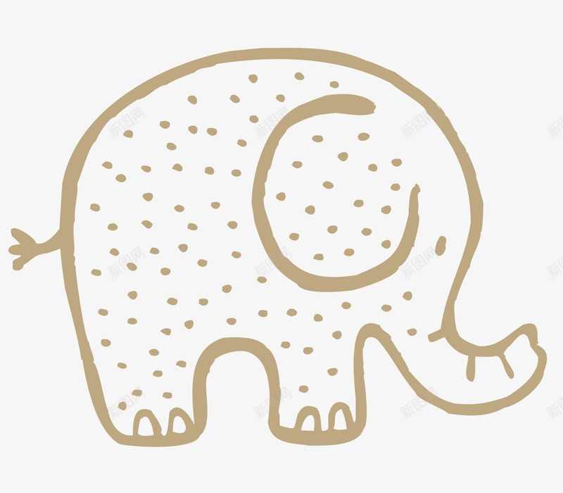 可爱的小象png免抠素材_新图网 https://ixintu.com 动物 卡通手绘 大象 小象 长鼻子