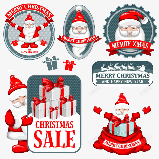 Christmassalepng免抠素材_新图网 https://ixintu.com Christmas sale 出售 圣诞老人 圣诞节