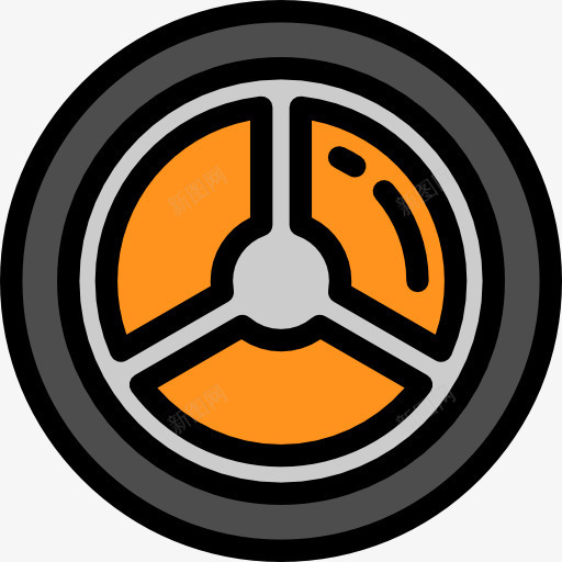 轮图标png_新图网 https://ixintu.com 修理 工具和用具 行李 车轮 轮胎 运输 驱动轮