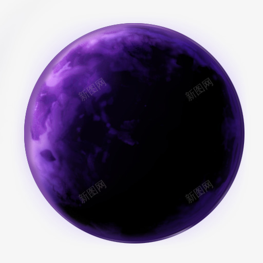 紫色月亮动漫动画图标png_新图网 https://ixintu.com 动画 月亮 紫色