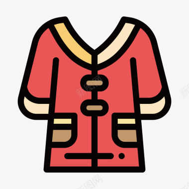 儿童衣服图标图标