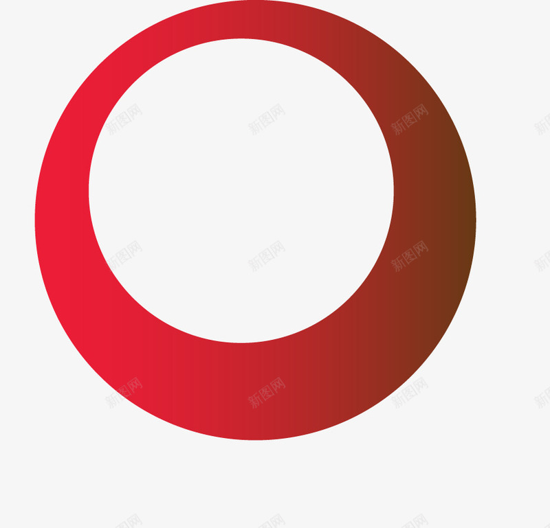 渐变枚红色圆圈图标png_新图网 https://ixintu.com logo logo元素 不规则 圆圈 渐变枚红色