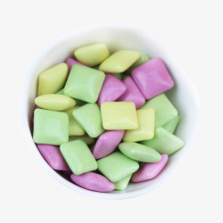 健齿美白绿色紫色方糖木糖醇高清图片
