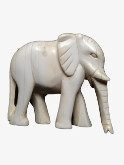 白色大象雕塑素材