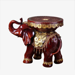 大象摆件缅甸大象装饰物高清图片