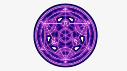 紫色魔法阵素材