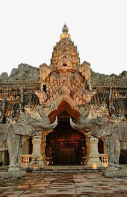 普吉岛泰国的大象剧院宫素材