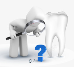 健康护齿3D小人保护牙龈高清图片