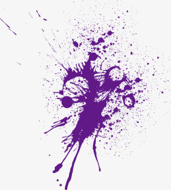 紫色喷墨矢量图素材