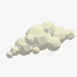 创意球形抽象画体积大的可爱云朵模型高清图片
