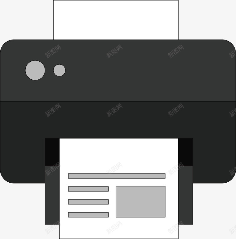 纸张打印矢量图ai免抠素材_新图网 https://ixintu.com 3D打印机 卡通 微信打印机 打印机 照片打印机 白纸 针式打印机 矢量图