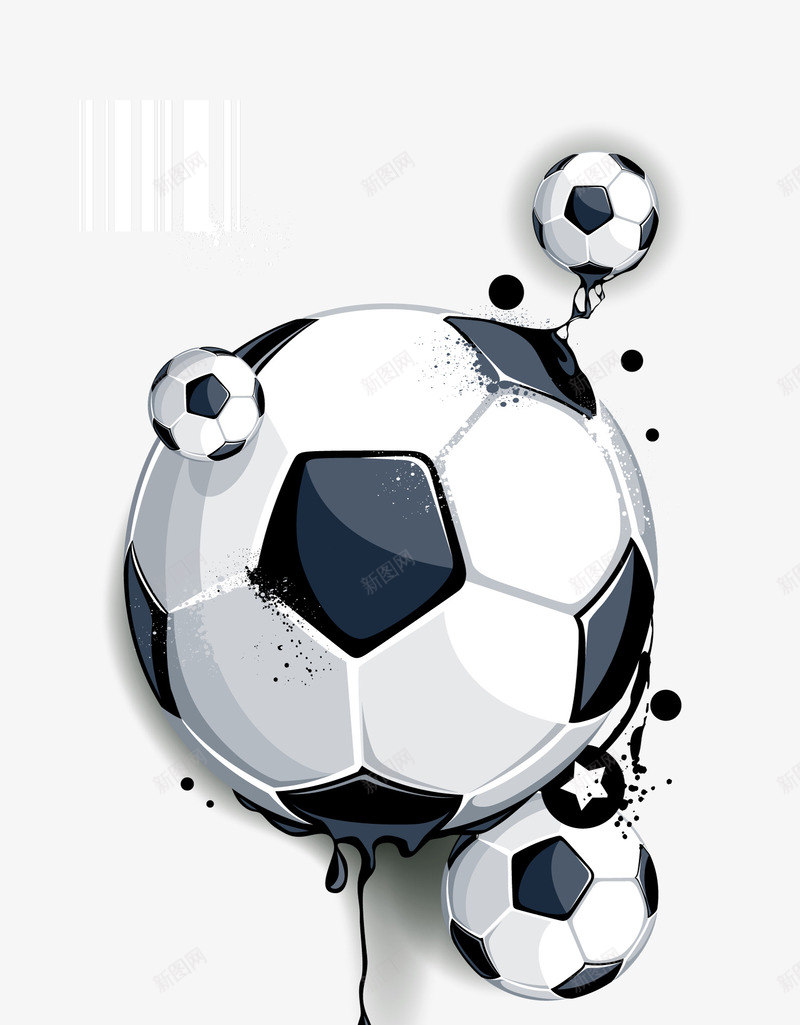 3D足球png免抠素材_新图网 https://ixintu.com 创意 比赛 装饰 运动