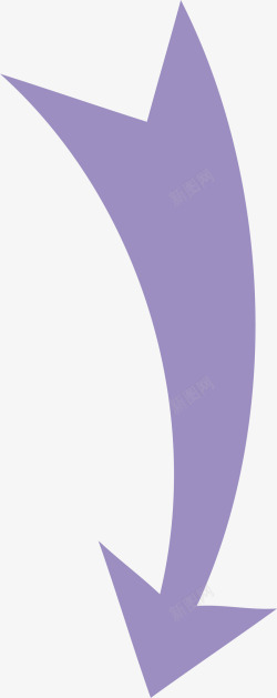 多彩创意紫色箭头素材