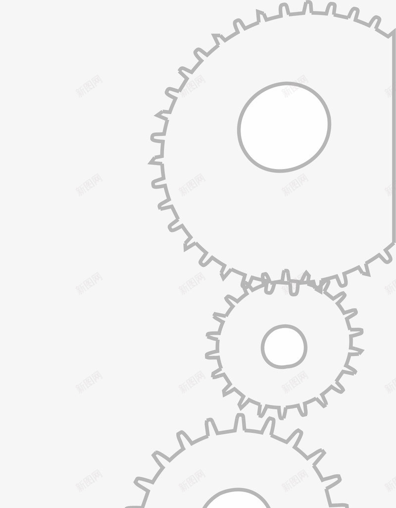 齿轮背景png免抠素材_新图网 https://ixintu.com ai 底纹 灰色 线条 背景 齿轮