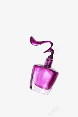 紫色指甲油素材