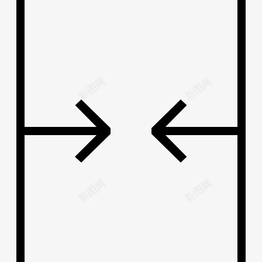 收缩图标png_新图网 https://ixintu.com 中心 多媒体选项 控制 收缩 箭 调整