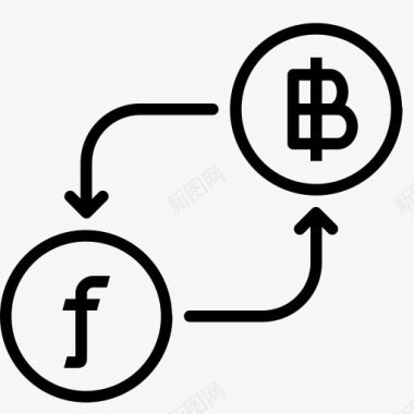 比特币转换货币金融盾钱以转换货图标图标