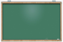 开学季绿色黑板木框素材