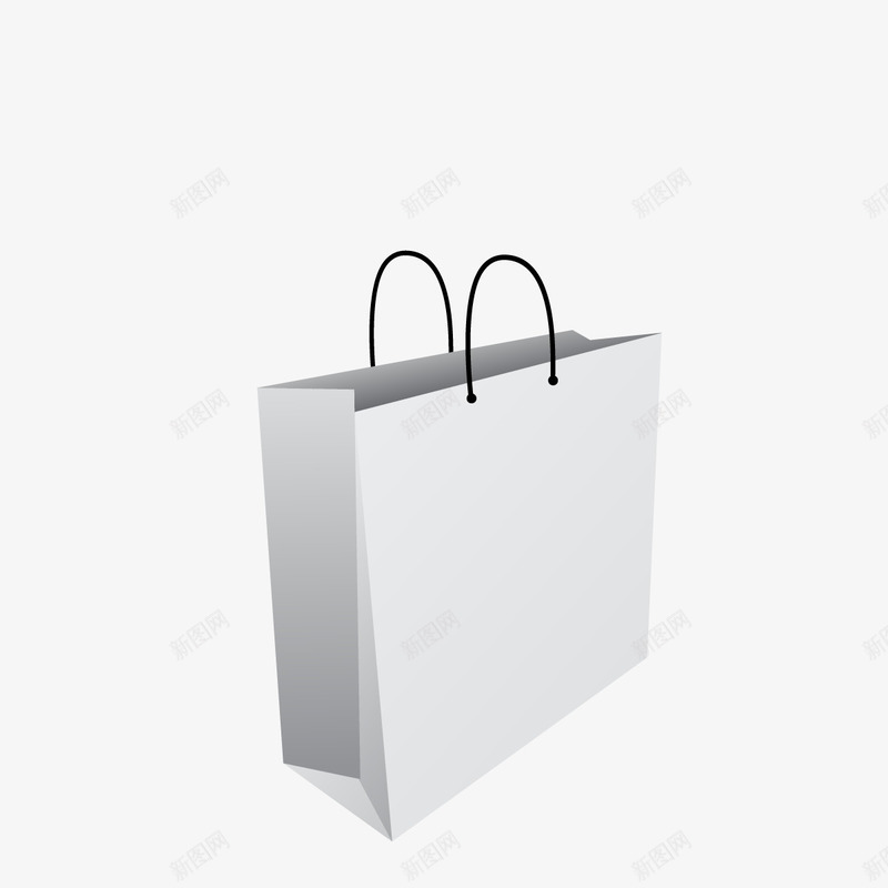 空白购物袋png免抠素材_新图网 https://ixintu.com 产品3d模型 产品白模型 公司vi空产品