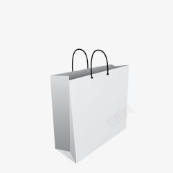 白VI背景空白购物袋高清图片