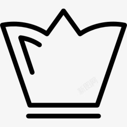 王冠的变体树冠轮廓变图标高清图片