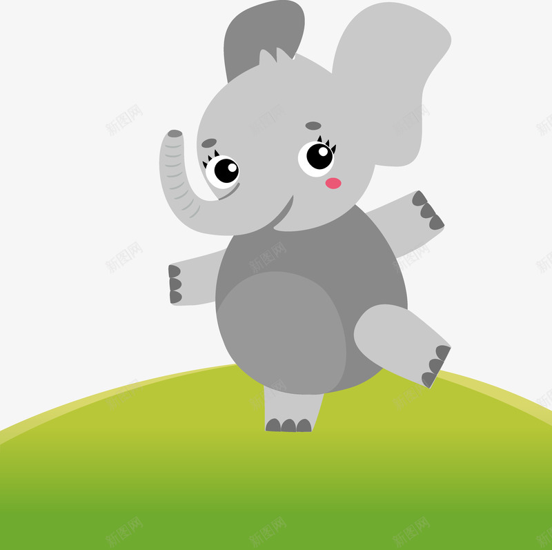可爱的动物园大象矢量图ai免抠素材_新图网 https://ixintu.com 儿童画 动物 动物园 动画小动物 卡通大象 可爱的大象 手绘大象 插画 贴画小动物 矢量图