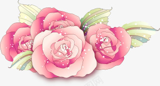 母亲节手绘粉色玫瑰花装饰png免抠素材_新图网 https://ixintu.com 母亲节 玫瑰花 粉色 装饰