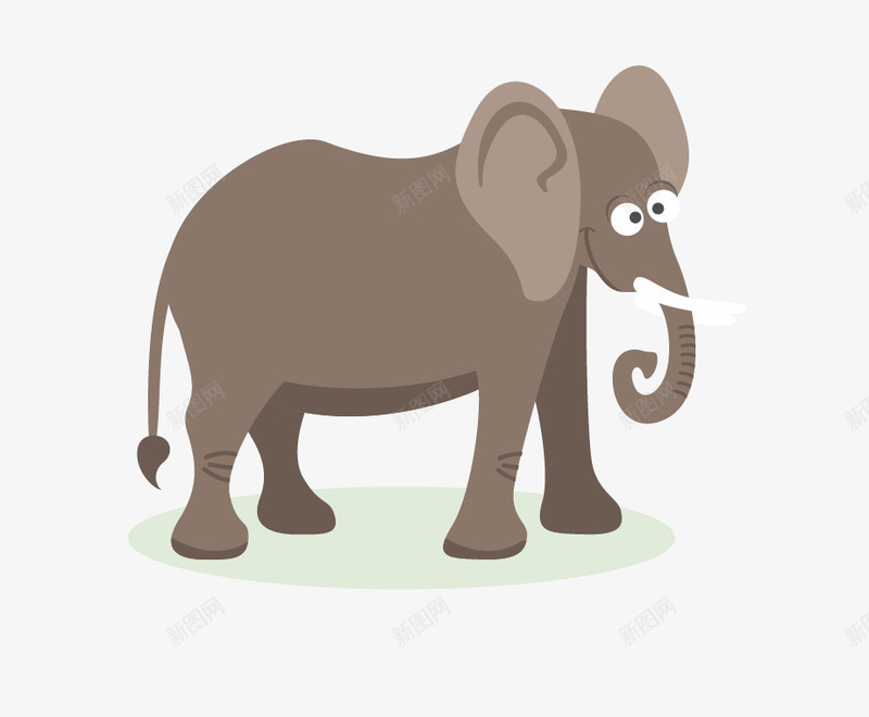 卡通大象png免抠素材_新图网 https://ixintu.com 动物大象 卡通大象 大象免抠图片 矢量大象