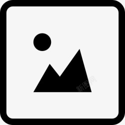 方UI图像符号的方形按钮图标高清图片