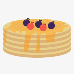 灰色圆弧圆弧纹理蛋糕食物元素矢量图素材