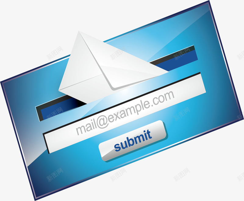 蓝色电子邮件png免抠素材_新图网 https://ixintu.com UI设计 电子邮件 电邮 矢量png 网页设计 蓝色信封