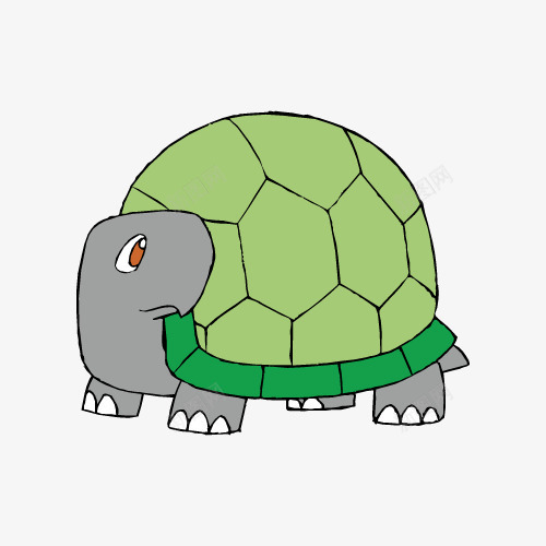 乌龟壳大象png免抠素材_新图网 https://ixintu.com 乌龟壳 创意 卡通 大象 手绘 灰色 白色 绿色