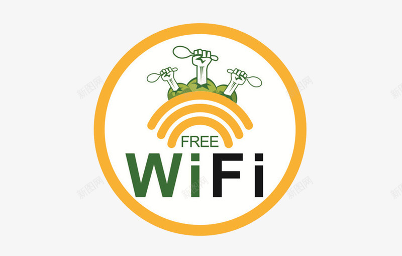 WIFI信号创意图标png_新图网 https://ixintu.com WIFI 上网 信号传输 创意 图标